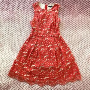 Unbranded Women's Orange and Red Dress